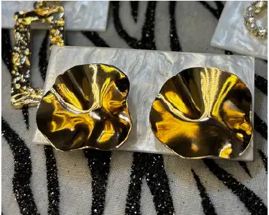 Boucles d’oreilles effet miroir