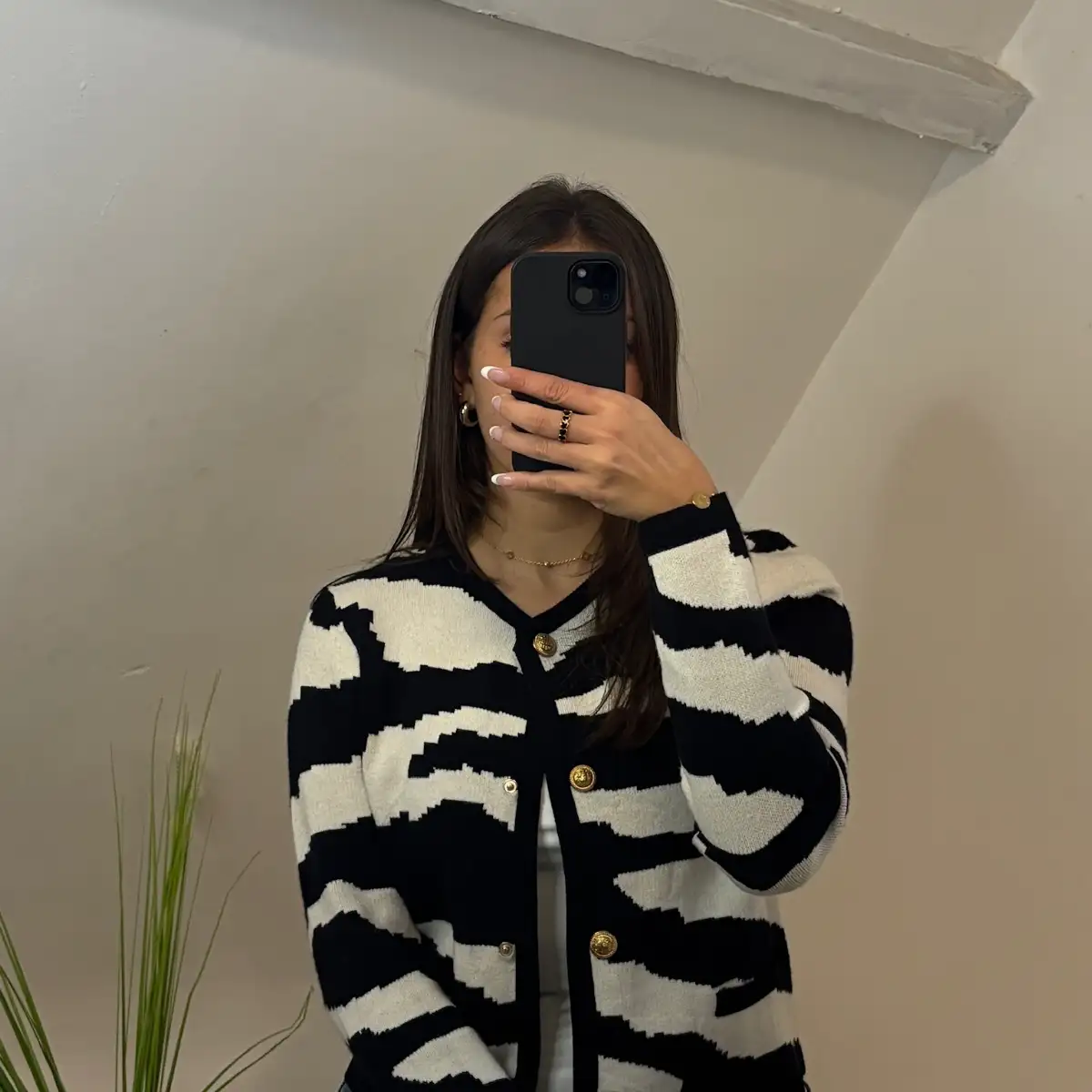 Gilet zébré chic et tendance