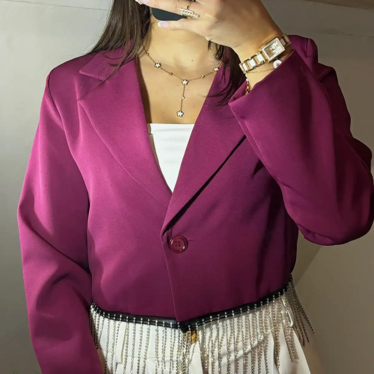 Blazer rose fuchsia